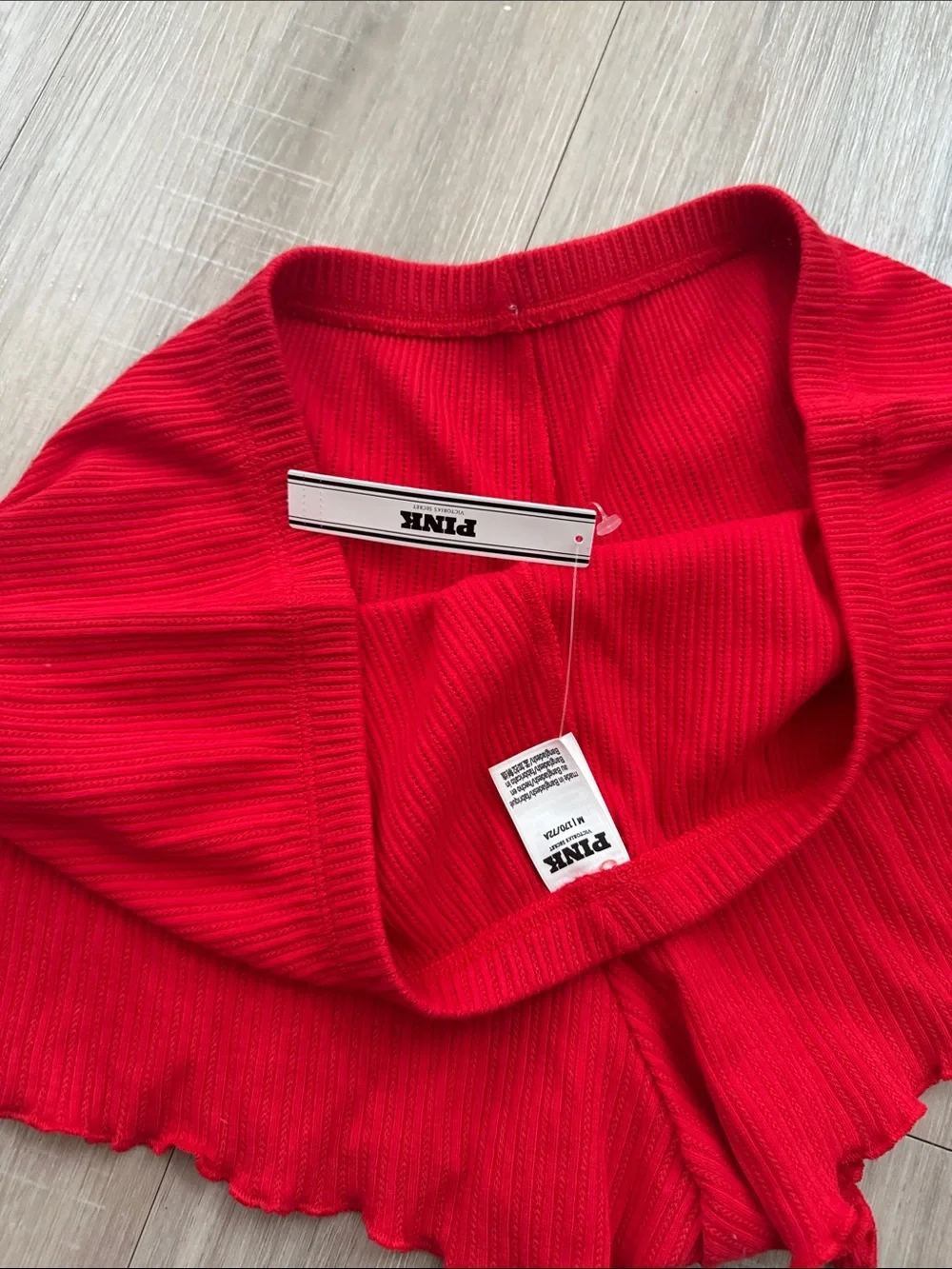 NWT PINK VICTORIA’S SECRET Red Shorts, M